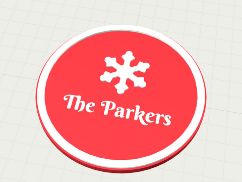 Christmas coaster coaster template