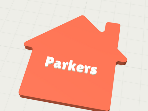 Family home magnet fridge magnet template