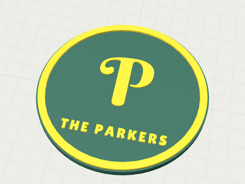 Monogram coaster coaster template