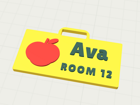 School bag tag bag tag template