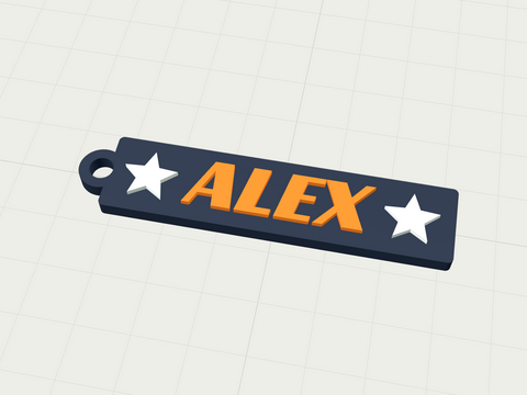 Star player keychain template